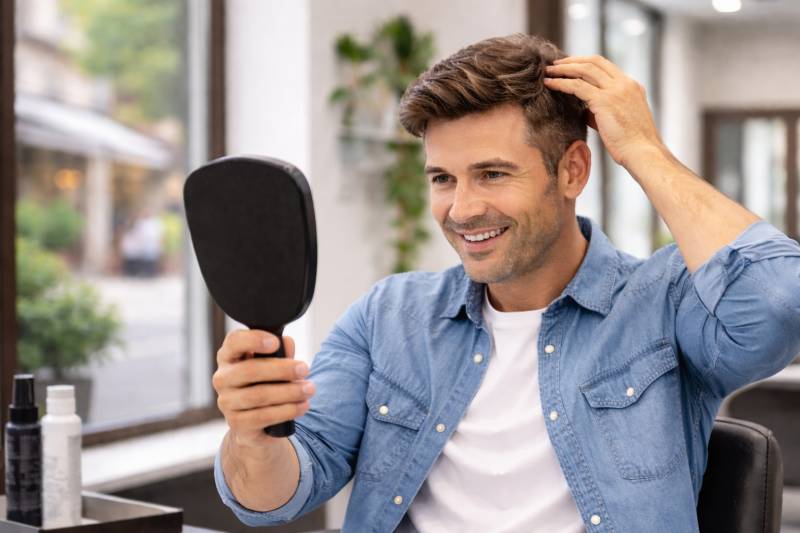 Vente d'une perruque pour homme en cheveux naturels à Sorgues