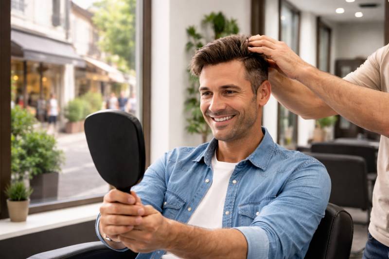 Pose de complément capillaire pour homme à Sorgues (84)